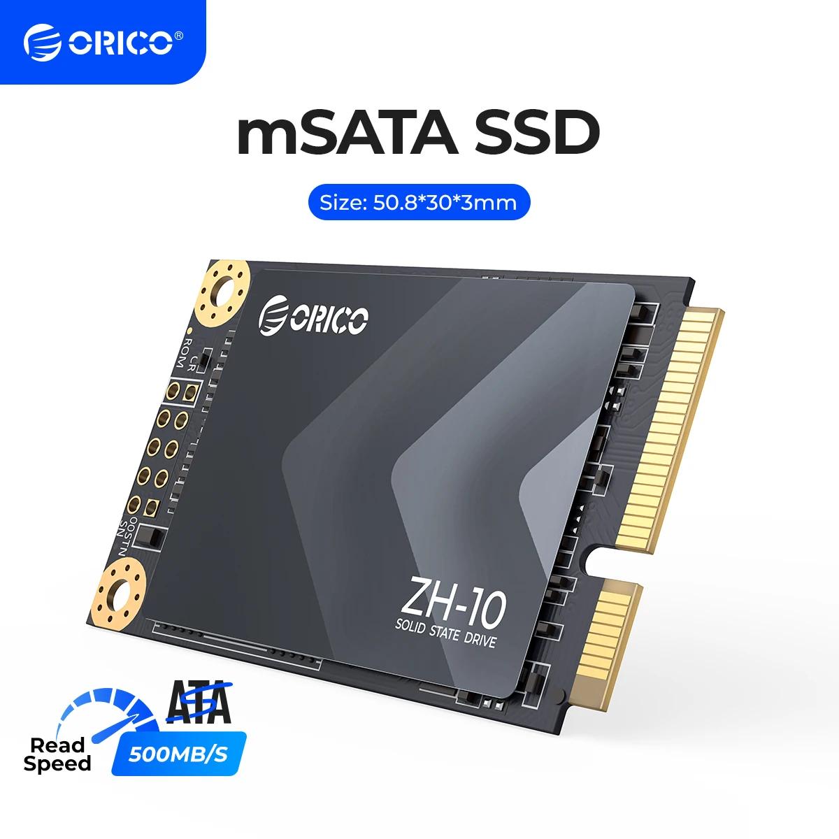 ORICO mSATA SSD  ָ Ʈ ϵ ̺, ũž PC ƮϿ 3D NAND SSD, 128GB, 256GB, 512GB, 1TB, 2TB SATA, 5Gbps